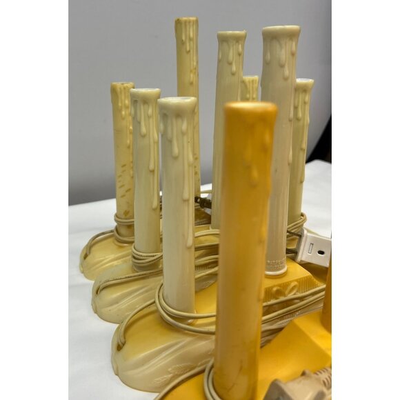 4 Vintage Electric Candelabra Light Holder, holds 3 bulbs - Picture 6 of 8